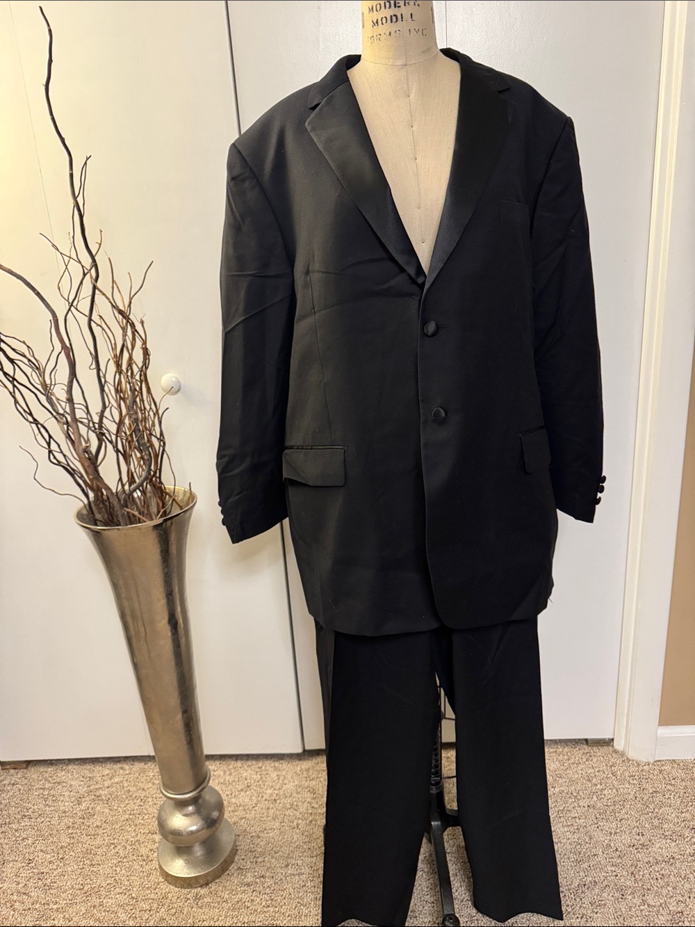 croft & barrow Black Men's Two-Button tuxedo